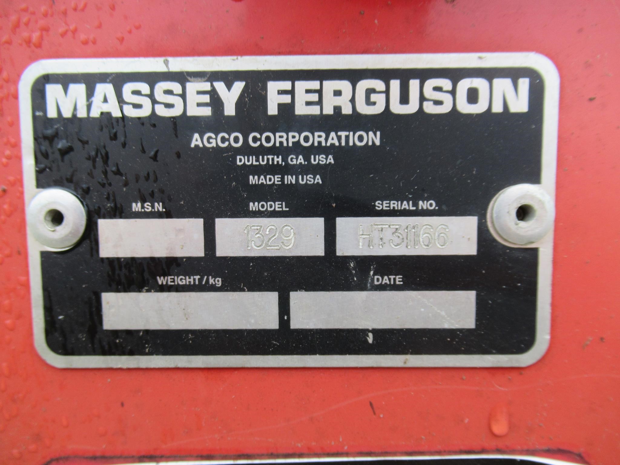2008 Massey Ferguson 1329